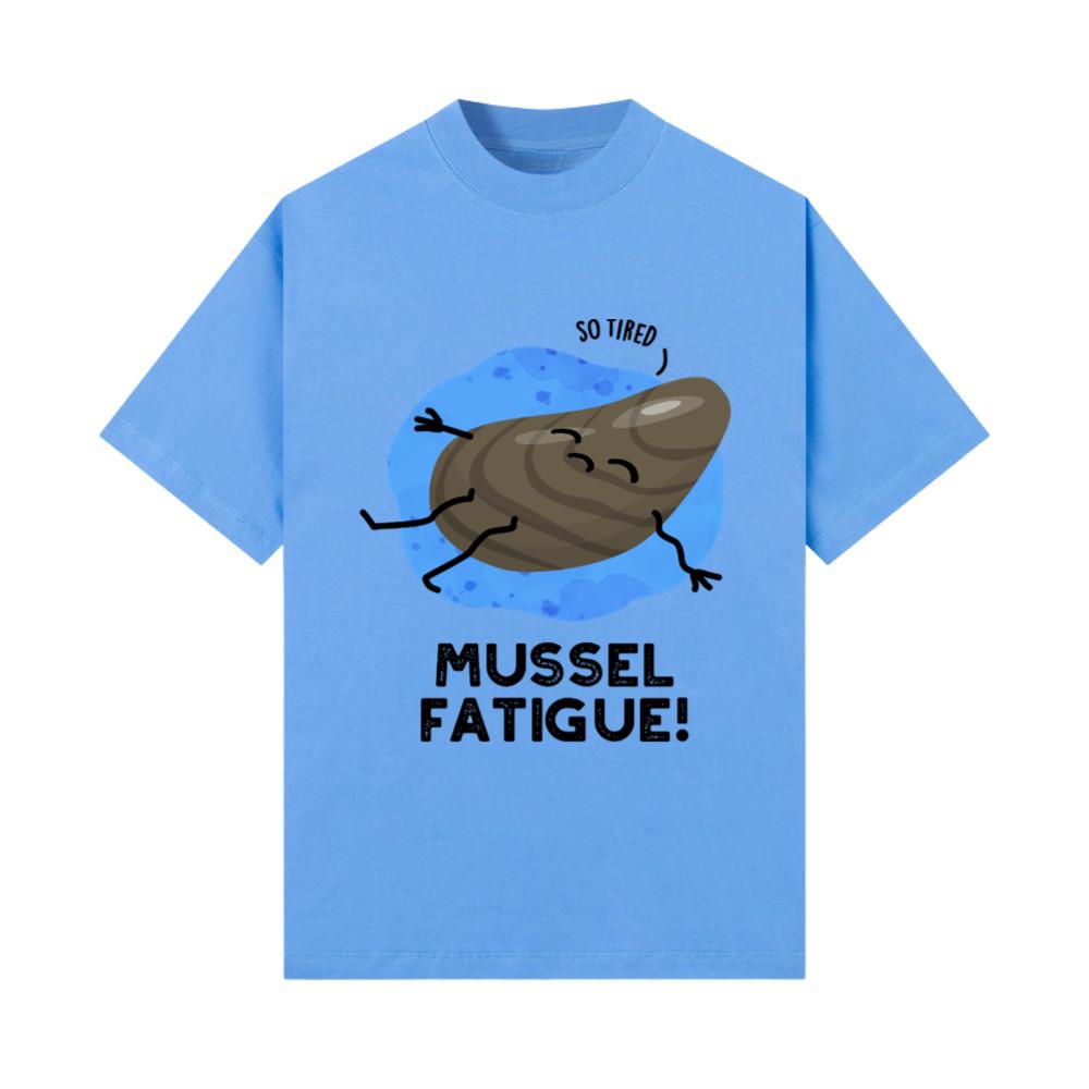 Mussel Fatigue Funny Animal Muscle Pun T-Shirt