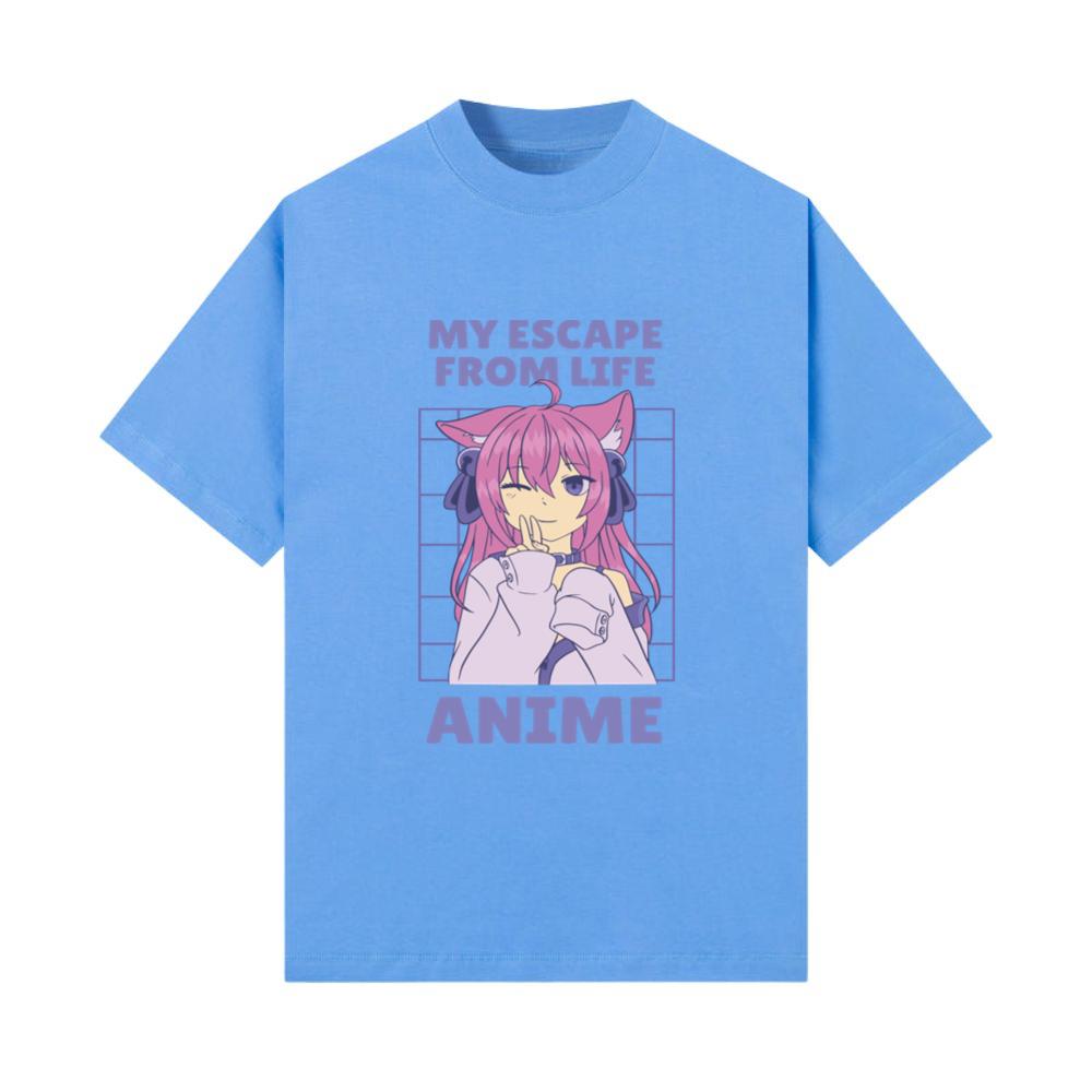 My Escape From Life Anime Japanese Art Kawaii Mang T-Shirt