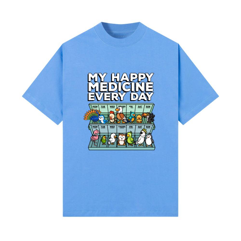 My Happy Medicine Every Day Cute Wildlife Animal T-Shirt