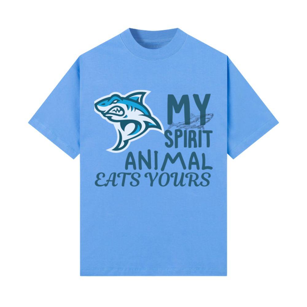 my spirit animal eats yours great white design T-Shirt