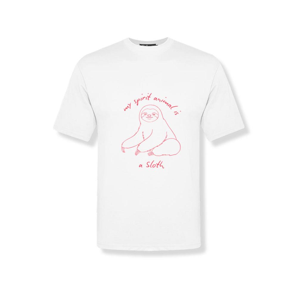 My Spirit Animal Is A Sloth Funny Cute Lazy T-Shirts