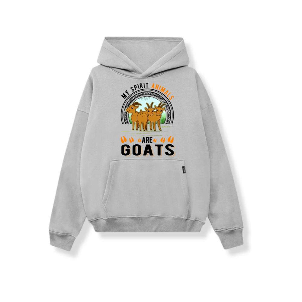 My Spirit Animals Are Goats Goat Farmer Hoodie