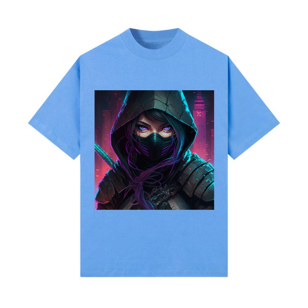 Mysterious cyberpunk anime girl T-Shirt