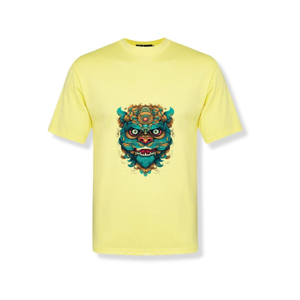 Mythical Dragon Face Asian Japanese Sea Waves T-Shirts