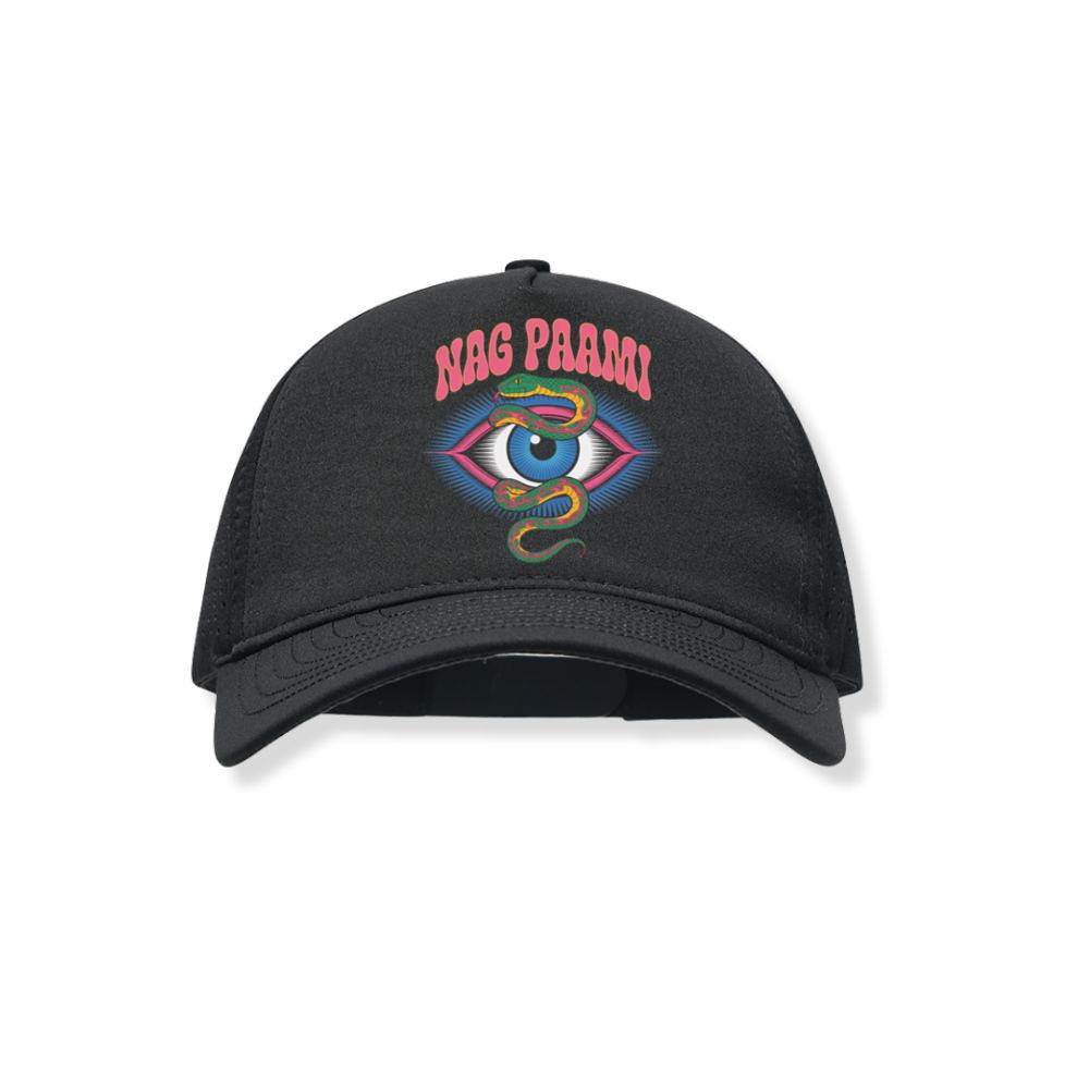 Nag Paami Eye Psychedelic Graphic Design Black Hat