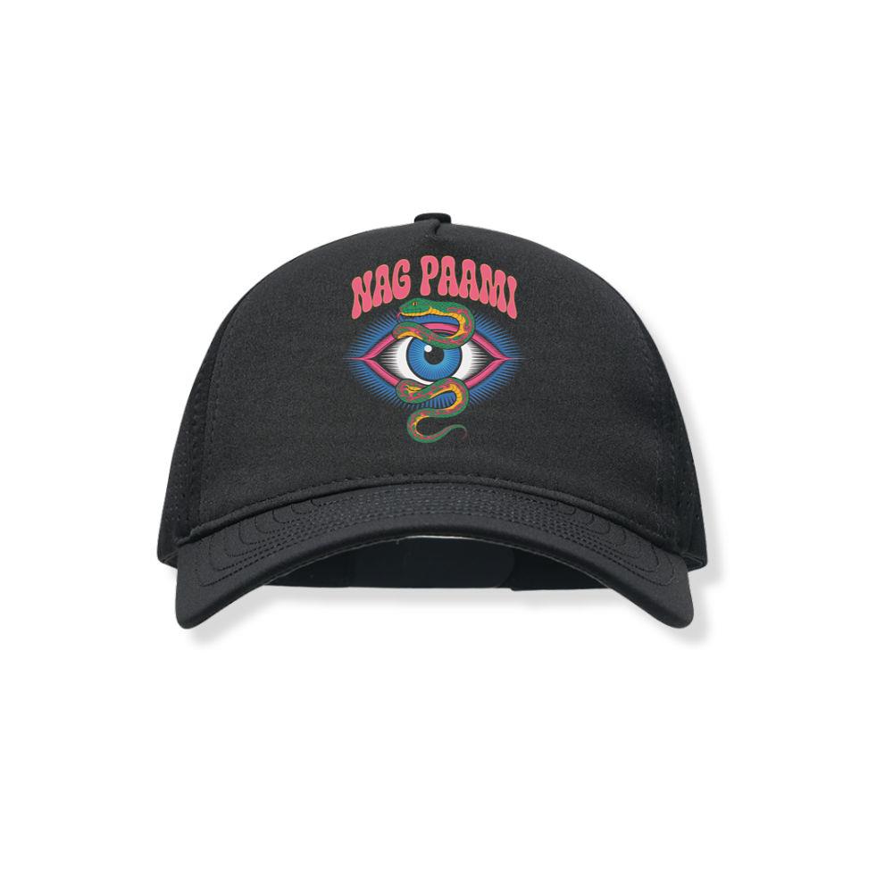 Nag Paami Eye Psychedelic Graphic Design Black Hat