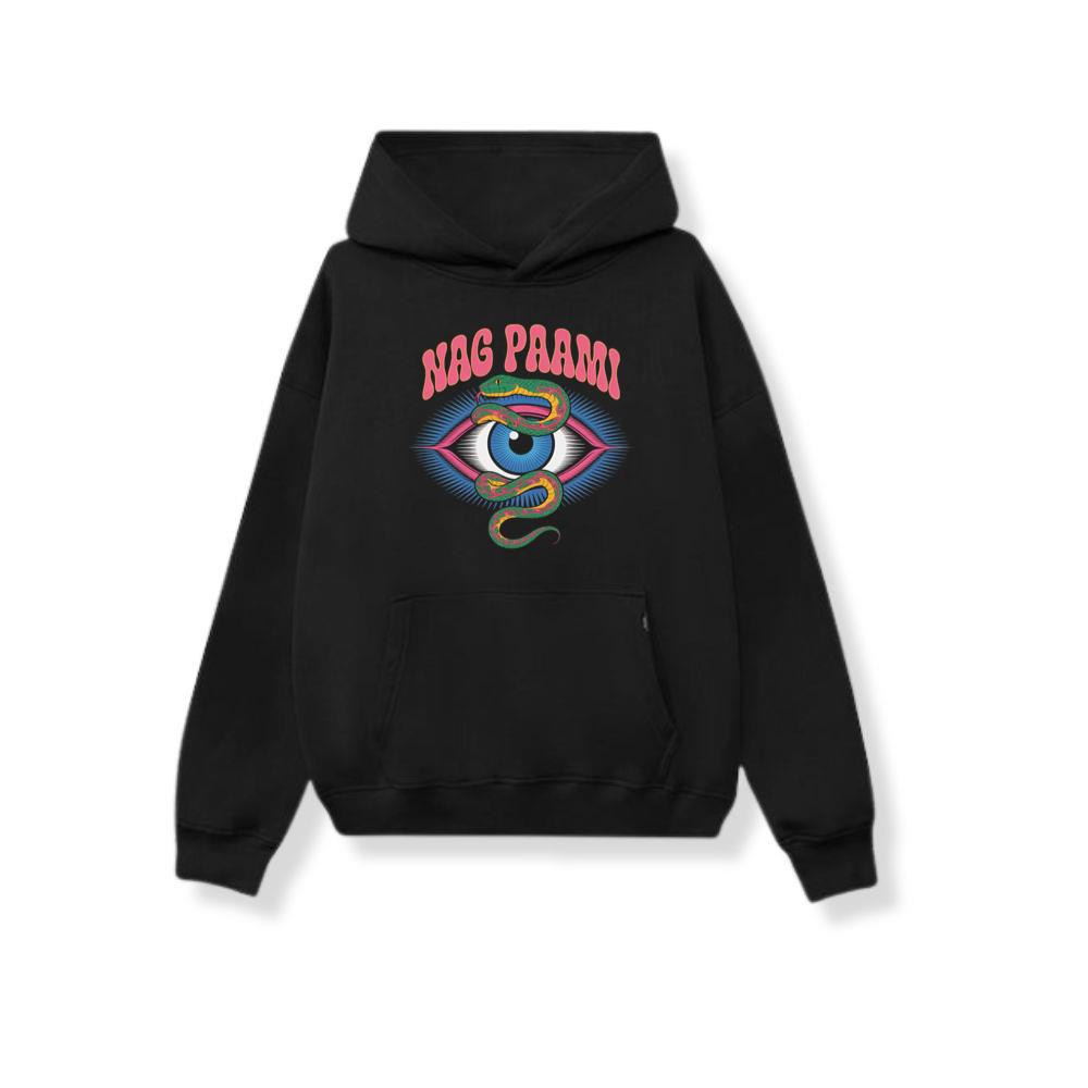 Nag Paami Eye Psychedelic Graphic Design Hoodie