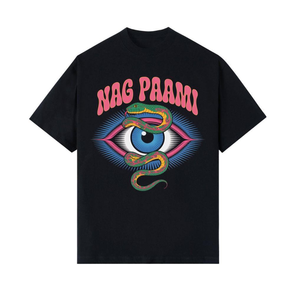Nag Paami Eye Psychedelic Graphic Design T-Shirt