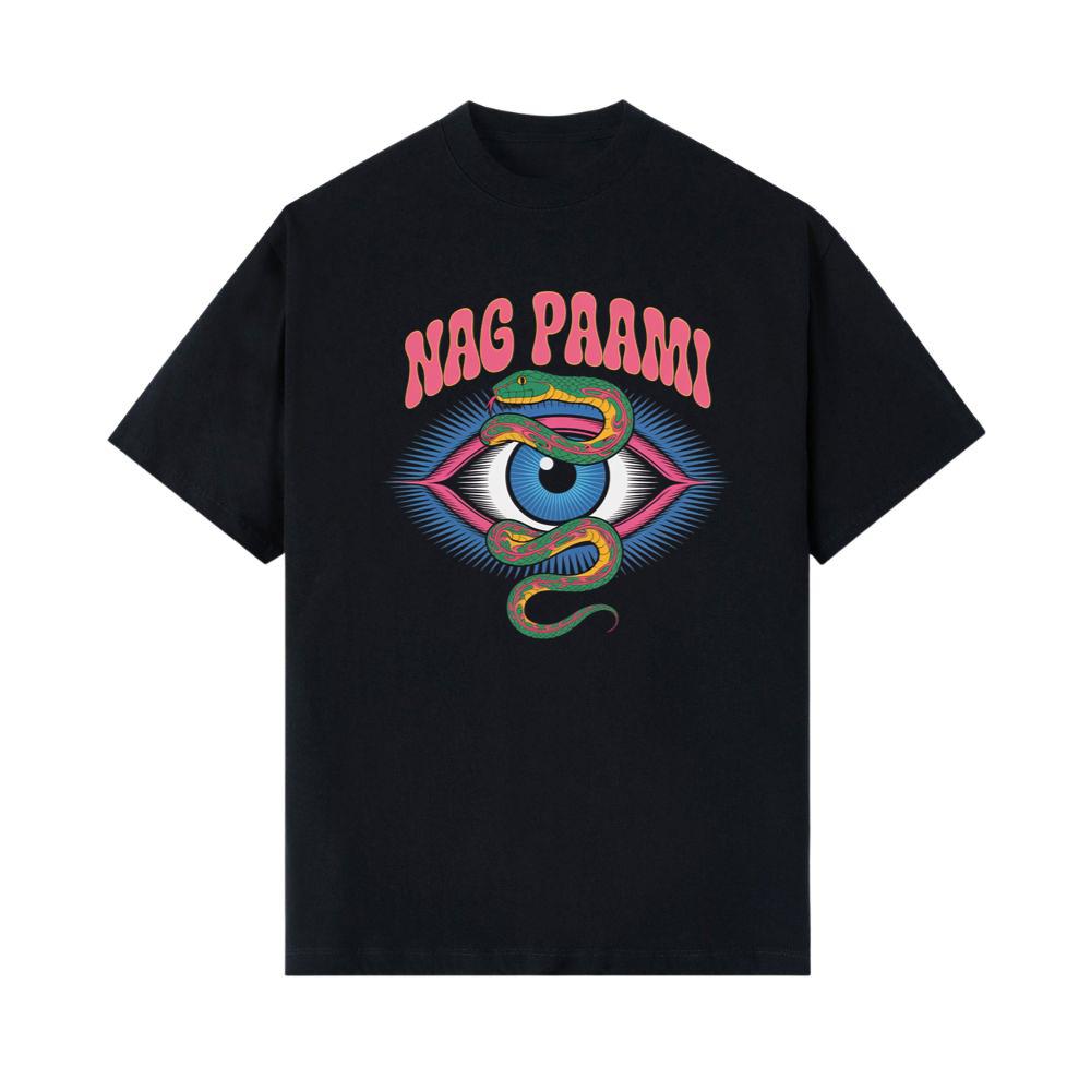 Nag Paami Eye Psychedelic Graphic Design T-Shirt