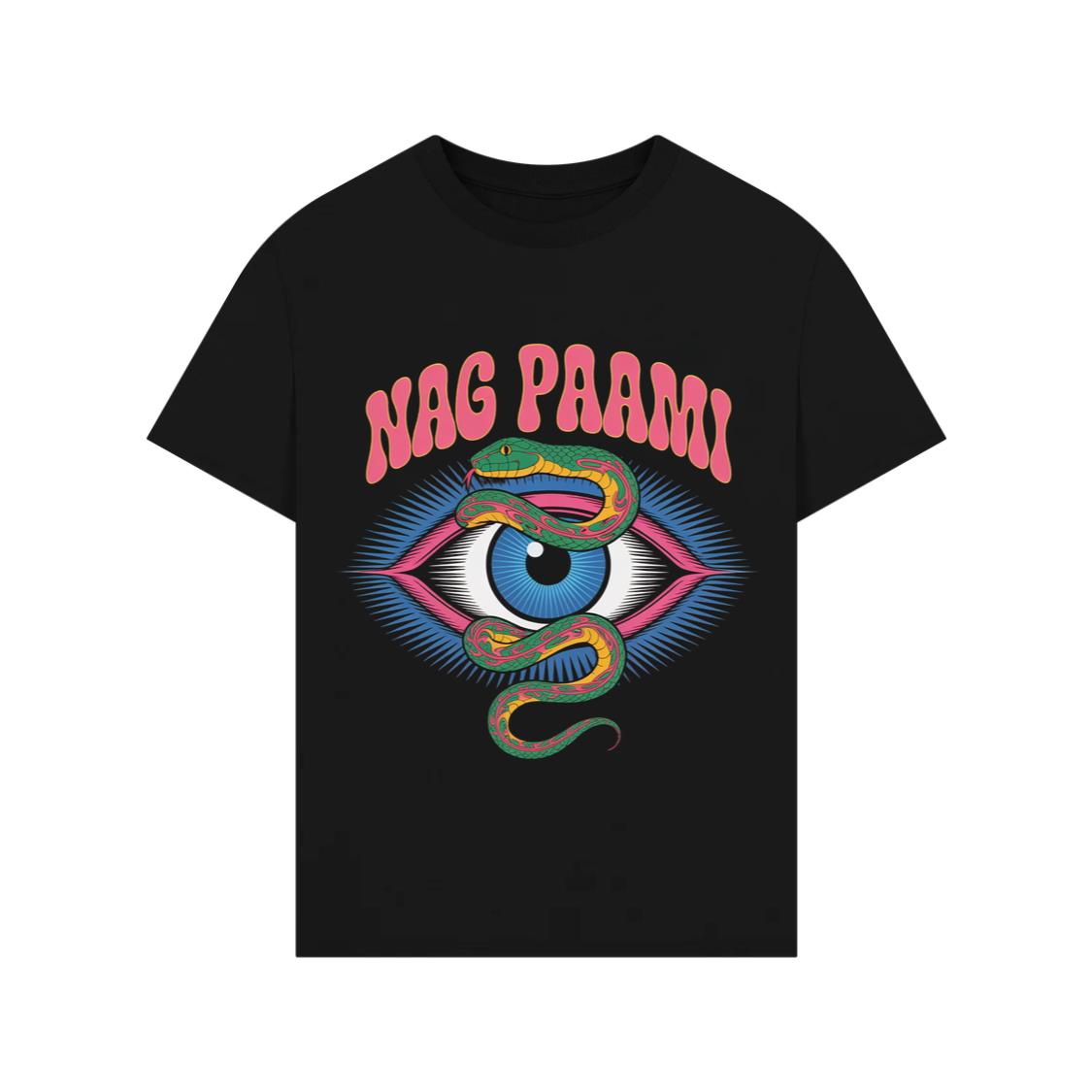Nag Paami Eye Psychedelic Graphic Design T-Shirt