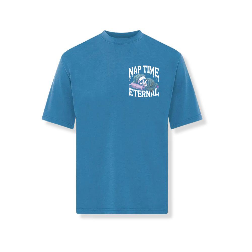 Nap Time Eternal Skeleton Sleeping Retro Design TShirt Groovethink