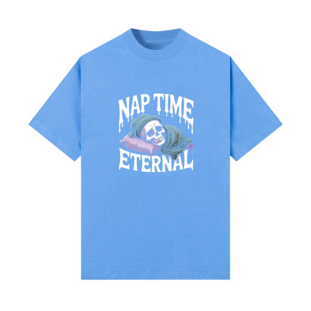Nap Time Eternal Skeleton Sleeping Retro Design T-Shirts