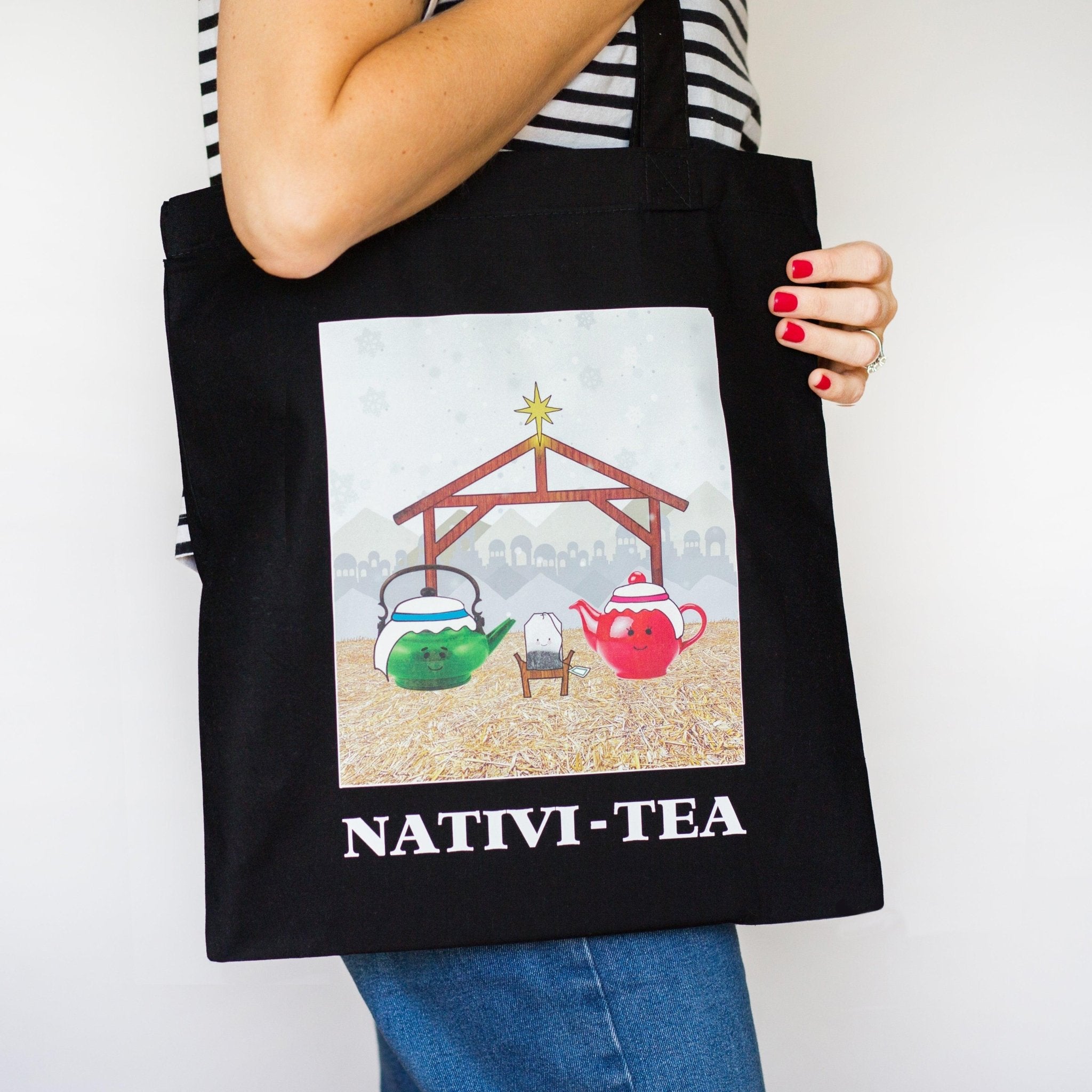 Nativi-Tea' Christmas Tote Bag