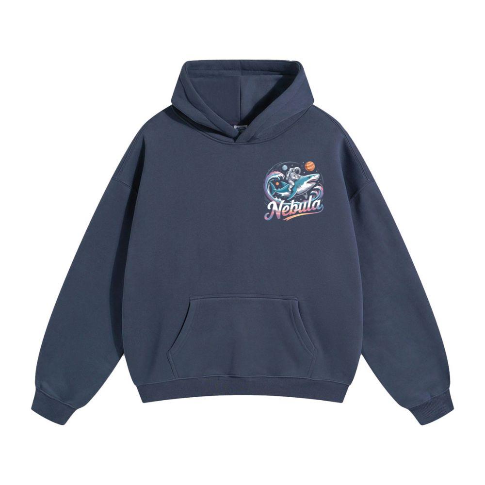 Nebula Astronaut Shark Space Graphic Hoodie - Image 3