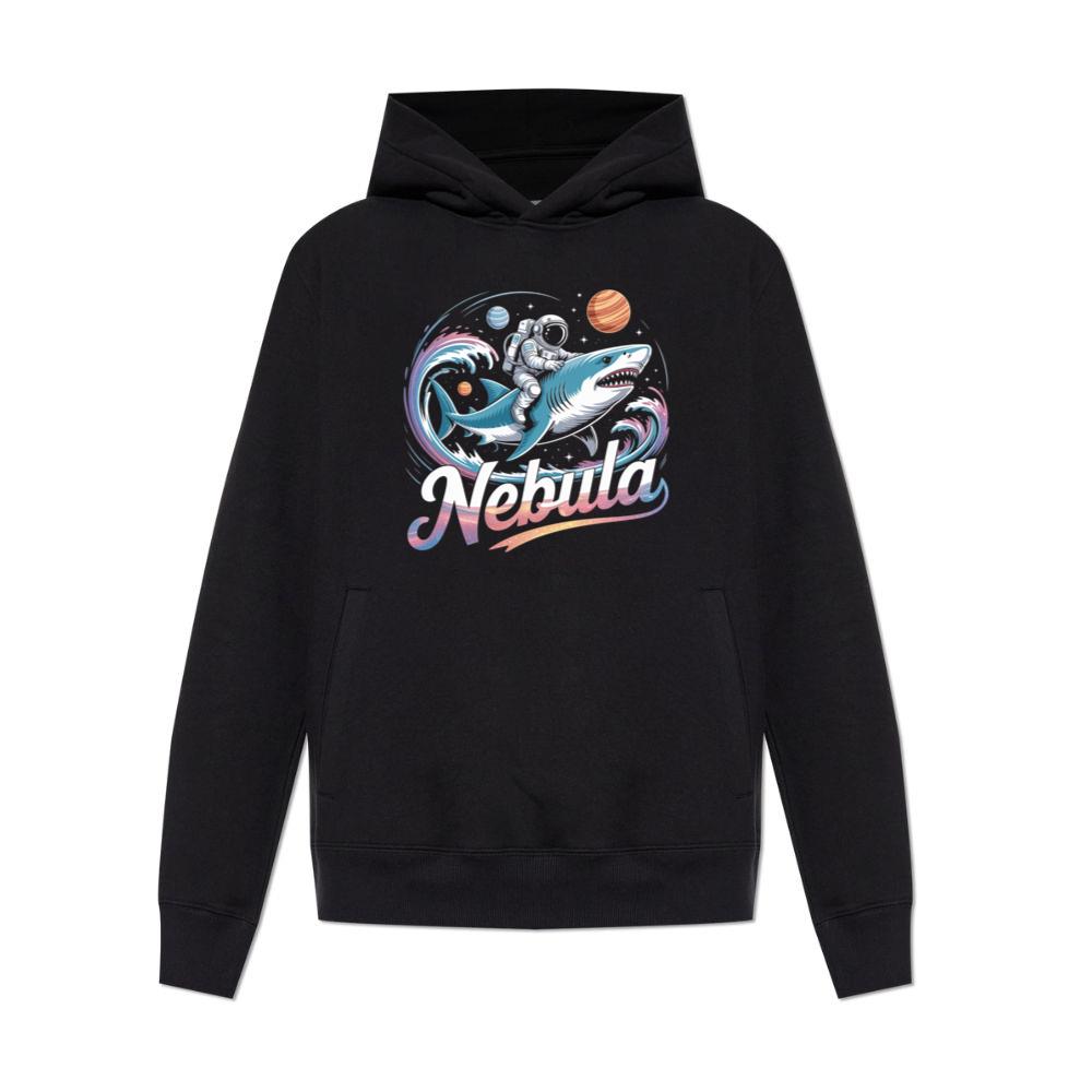 Nebula Astronaut Shark Space Graphic Hoodies