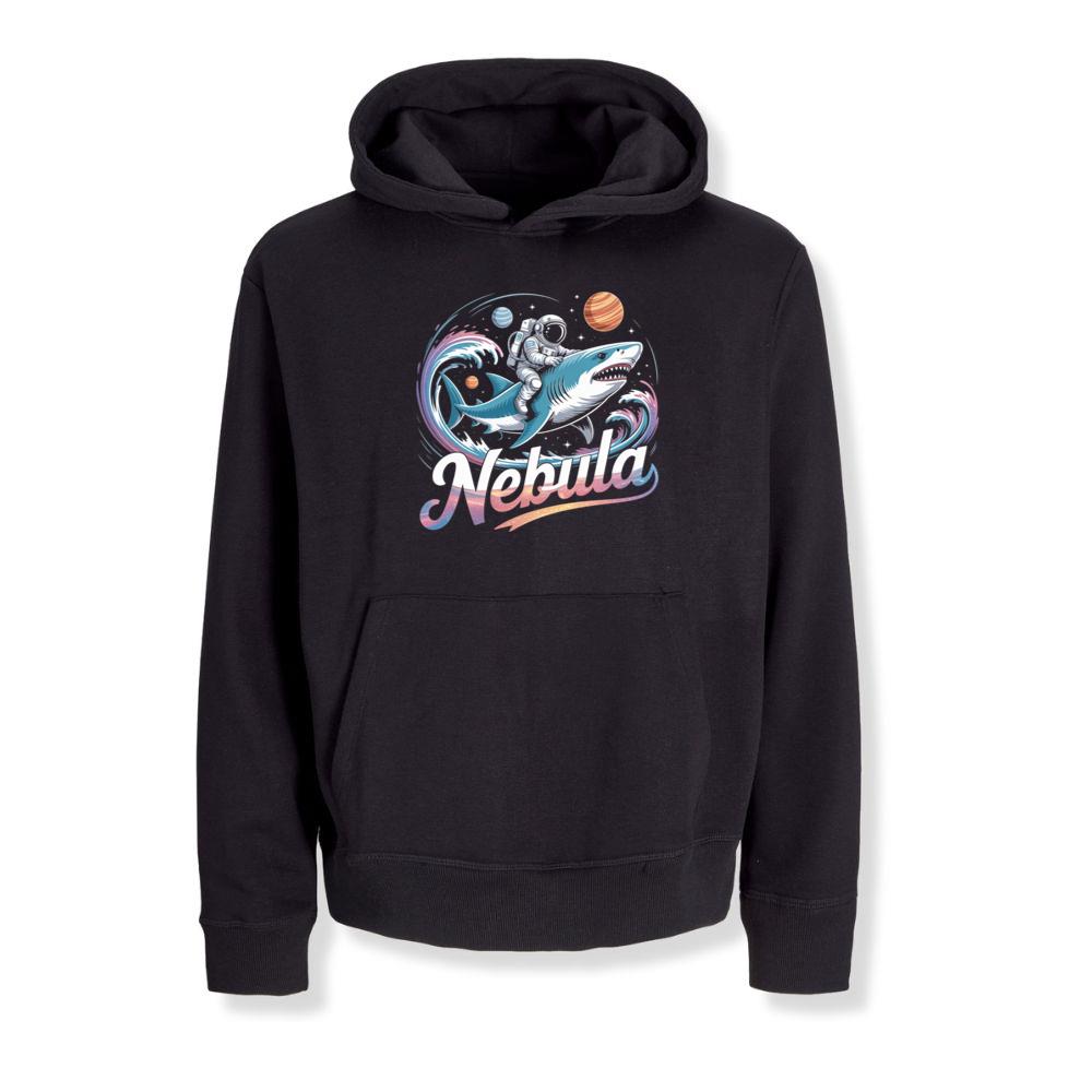 Nebula Astronaut Shark Space Graphic Hoodies