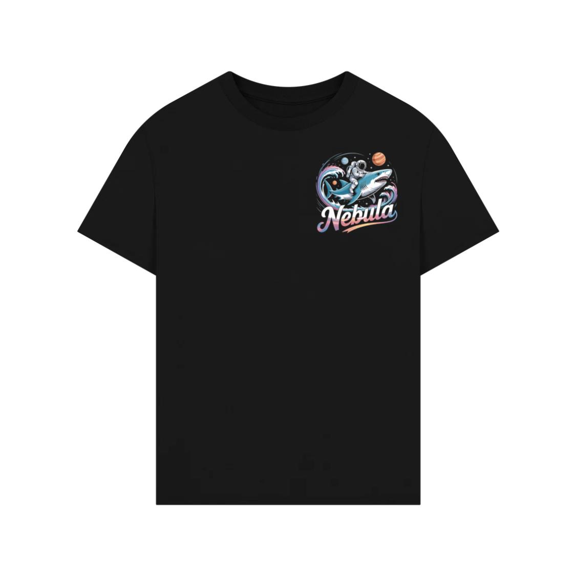 Nebula Astronaut Shark Space Graphic T-Shirt