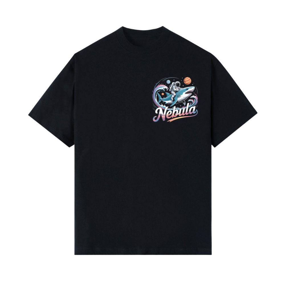 Nebula Astronaut Shark Space Graphic T-Shirts