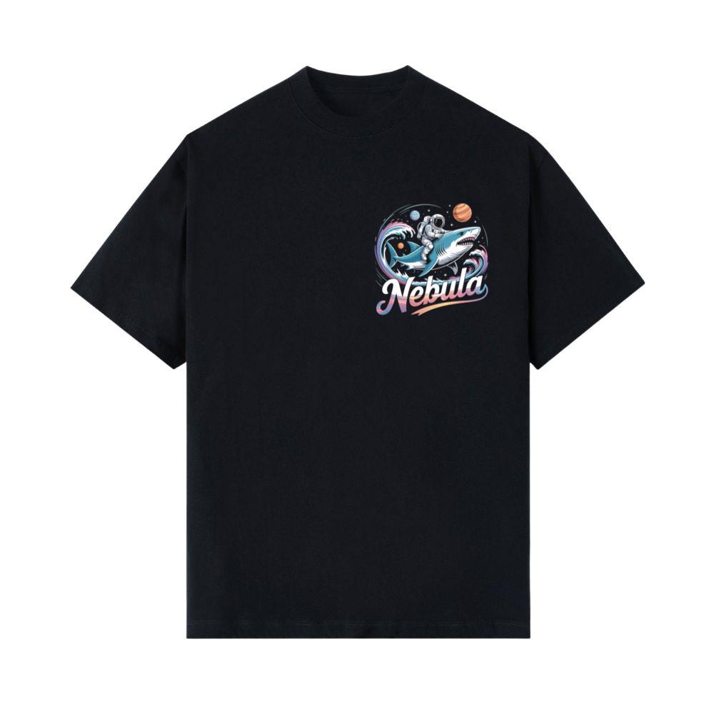 Nebula Astronaut Shark Space Graphic T-Shirts