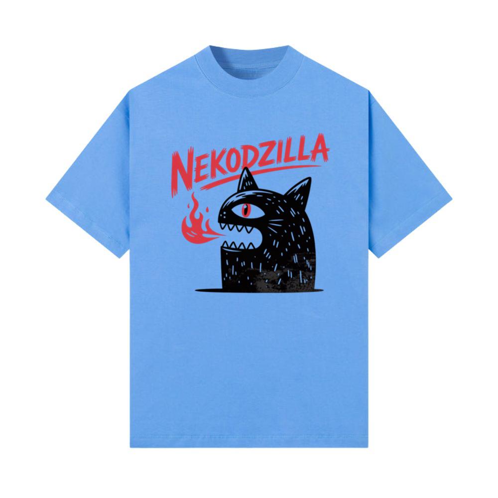 Nekodzilla Cat Monster Japanese Style Retro Graphic T-Shirts