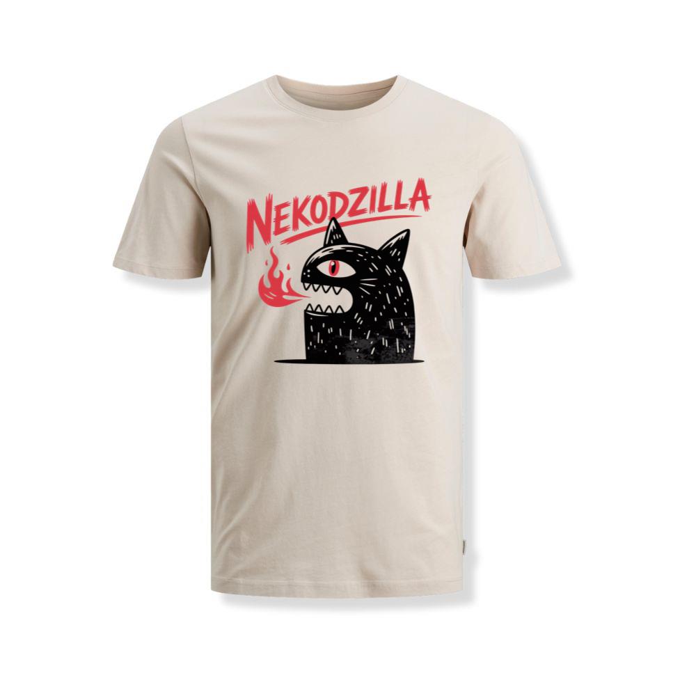 Nekodzilla Cat Monster Japanese Style Retro Graphic T-Shirts