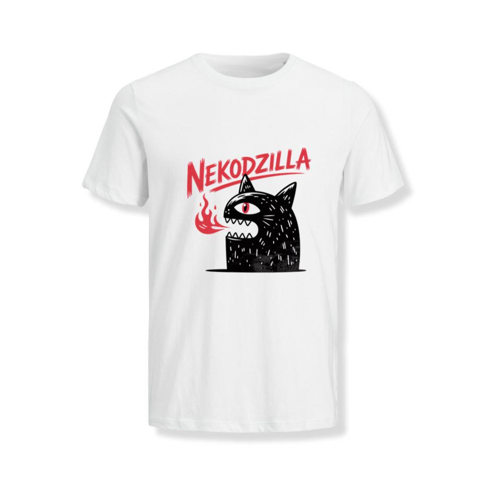 Nekodzilla Cat Monster Japanese Style Retro Graphic T-Shirts