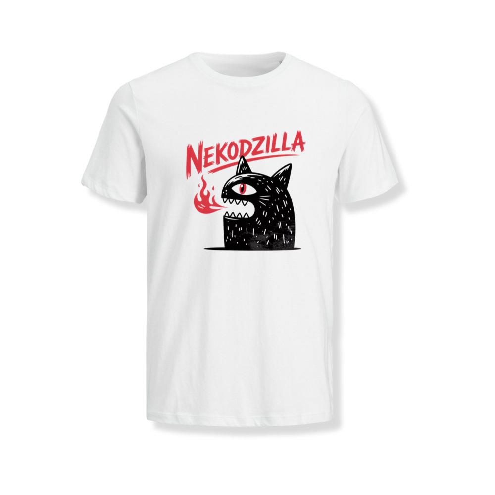 Nekodzilla Cat Monster Japanese Style Retro Graphic T-Shirts