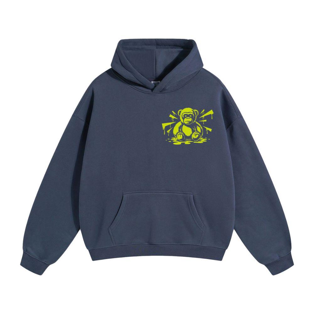 Neon Gorilla Angry Ape Street Art Design Hoodie