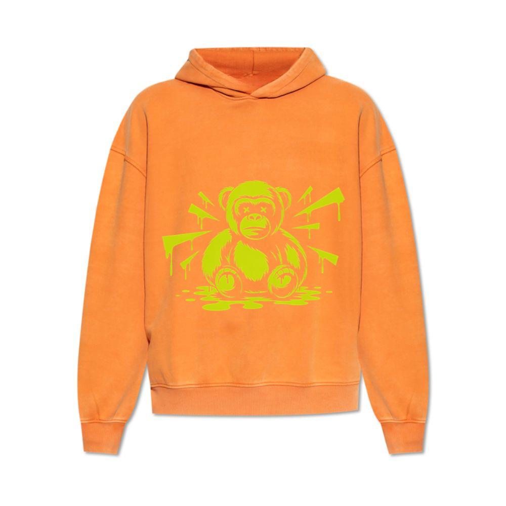 Neon Gorilla Angry Ape Street Art Design Hoodies