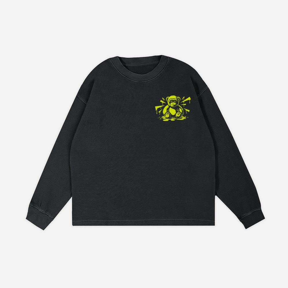 Neon Gorilla Angry Ape Street Art Design Sweatshirt