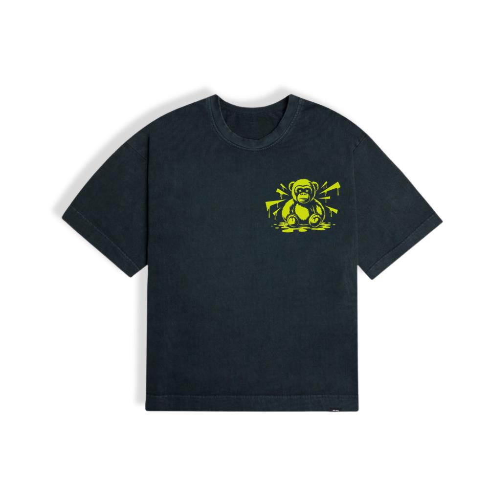 Neon Gorilla Angry Ape Street Art Design T-Shirt