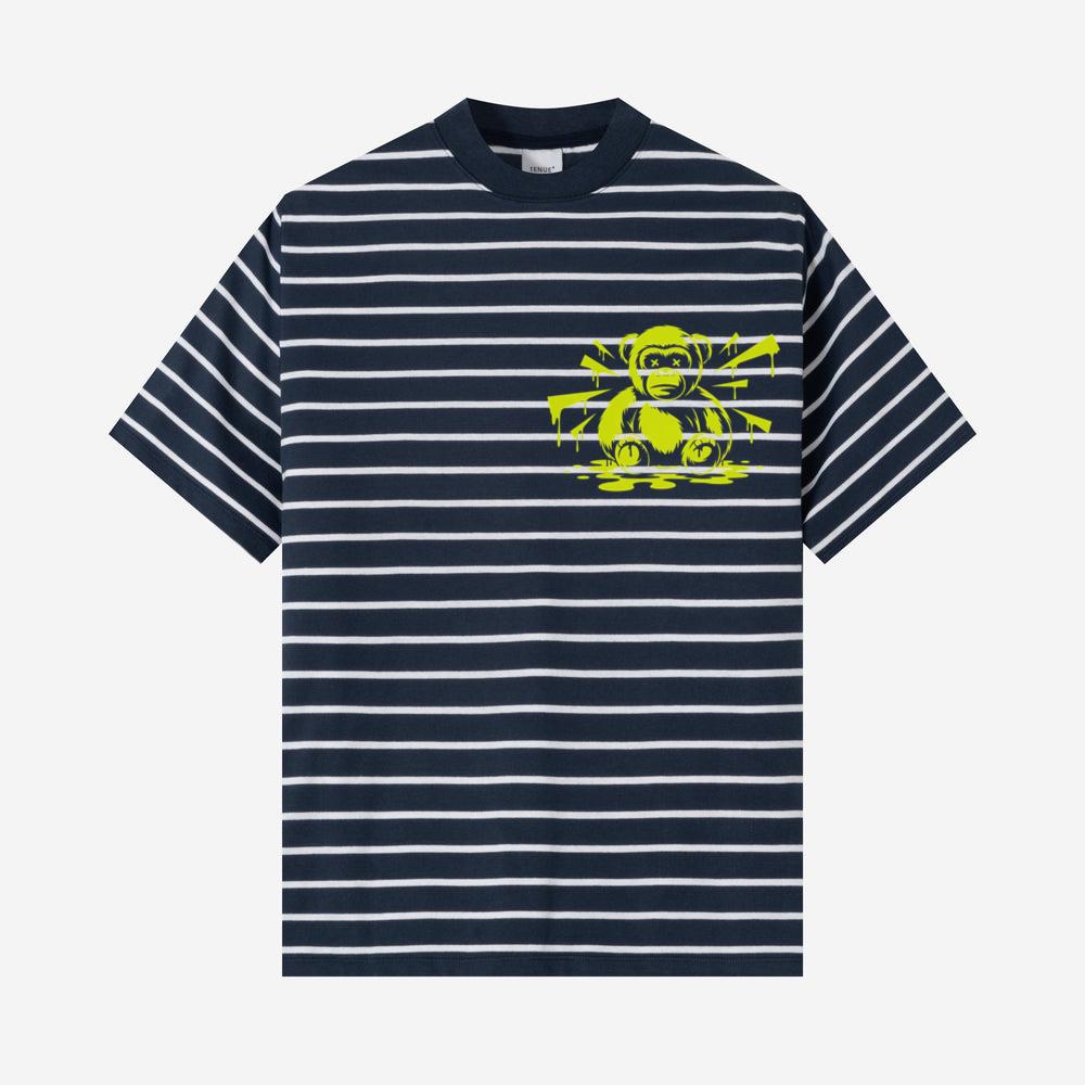 Neon Gorilla Angry Ape Street Art Design T-Shirt