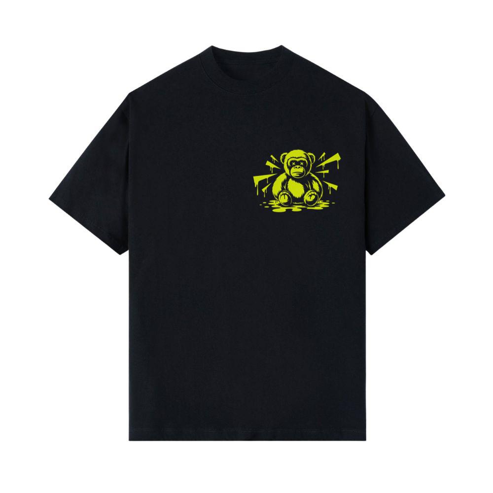 Neon Gorilla Angry Ape Street Art Design T-Shirts