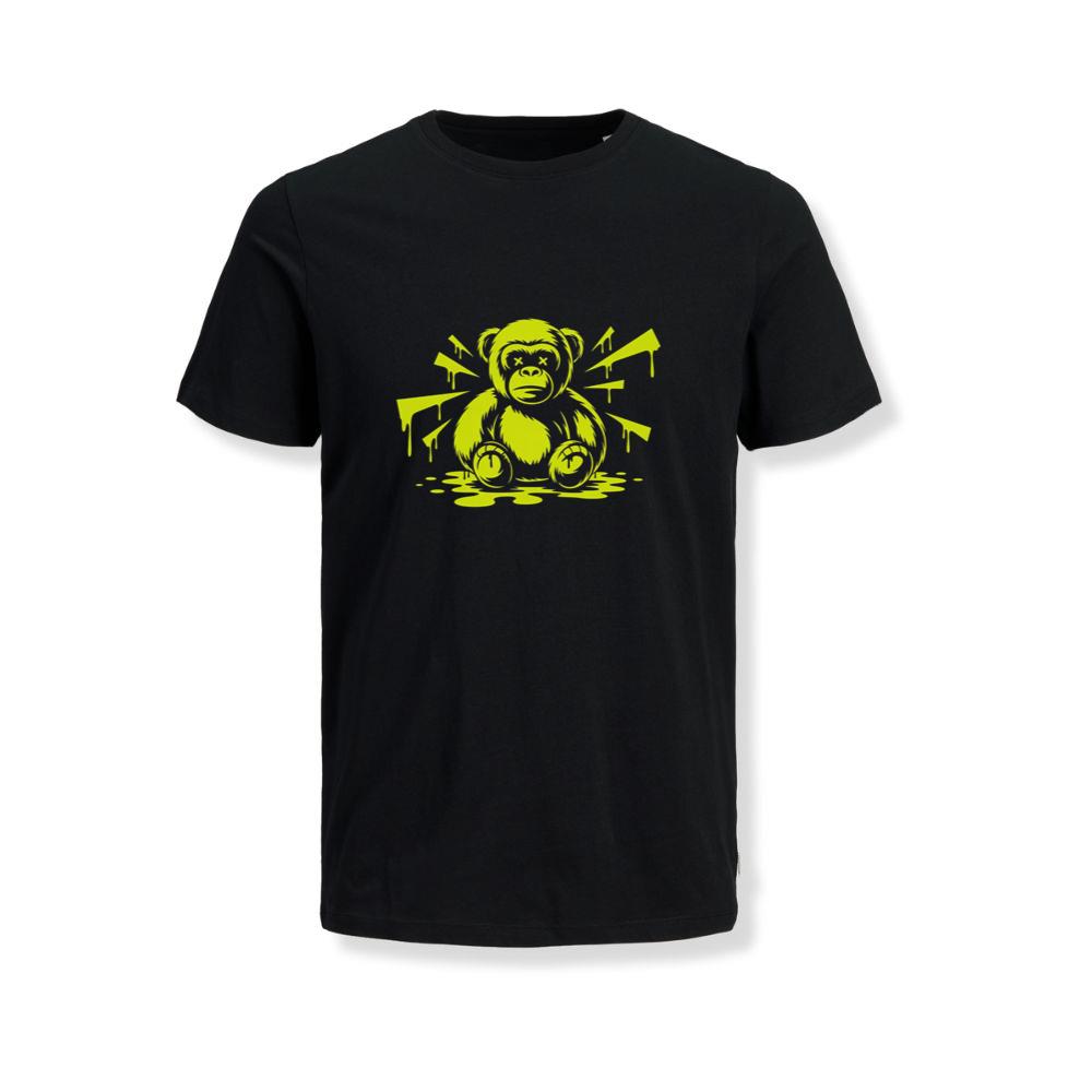 Neon Gorilla Angry Ape Street Art Design T-Shirts