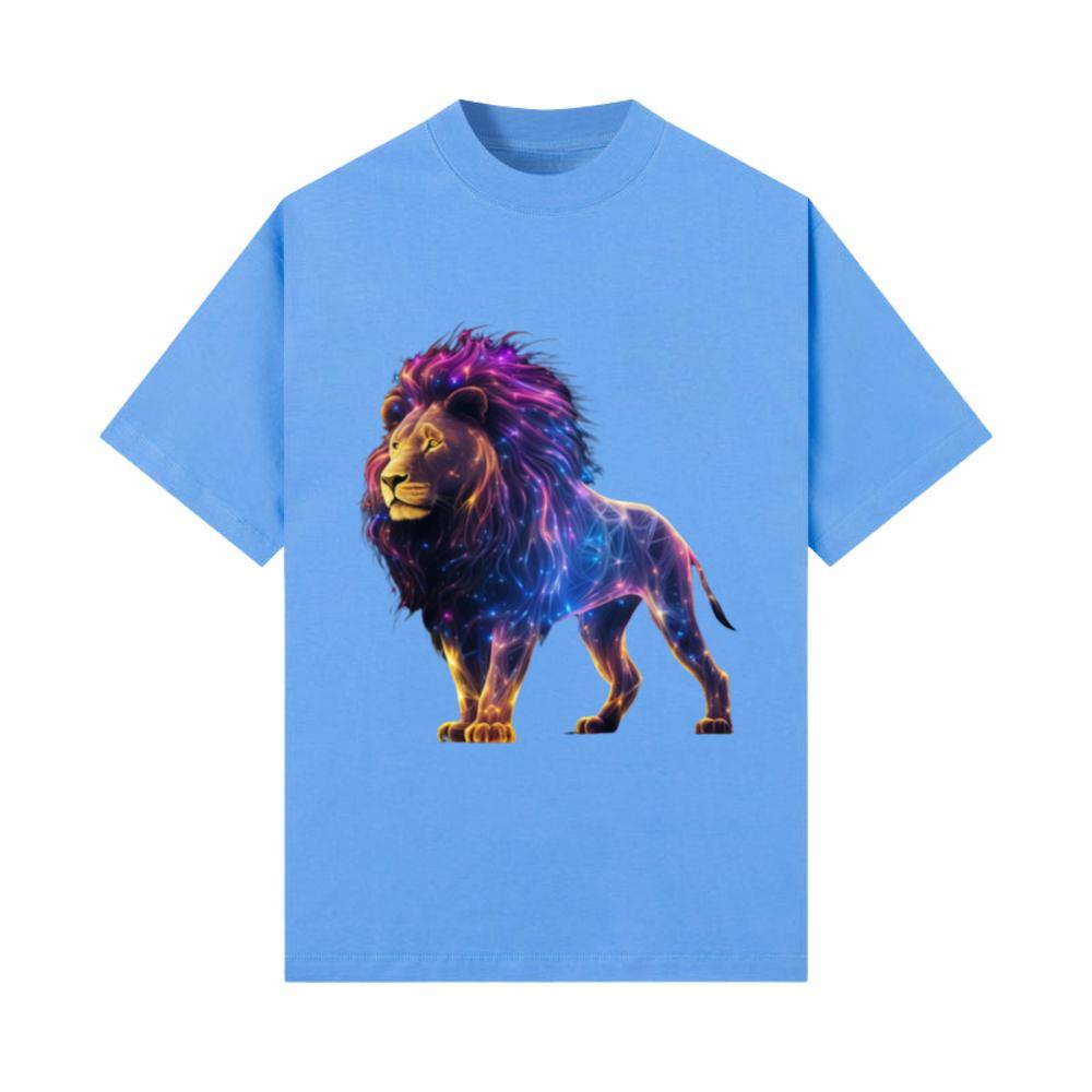 Neon Lion Majestic Animal T-Shirt