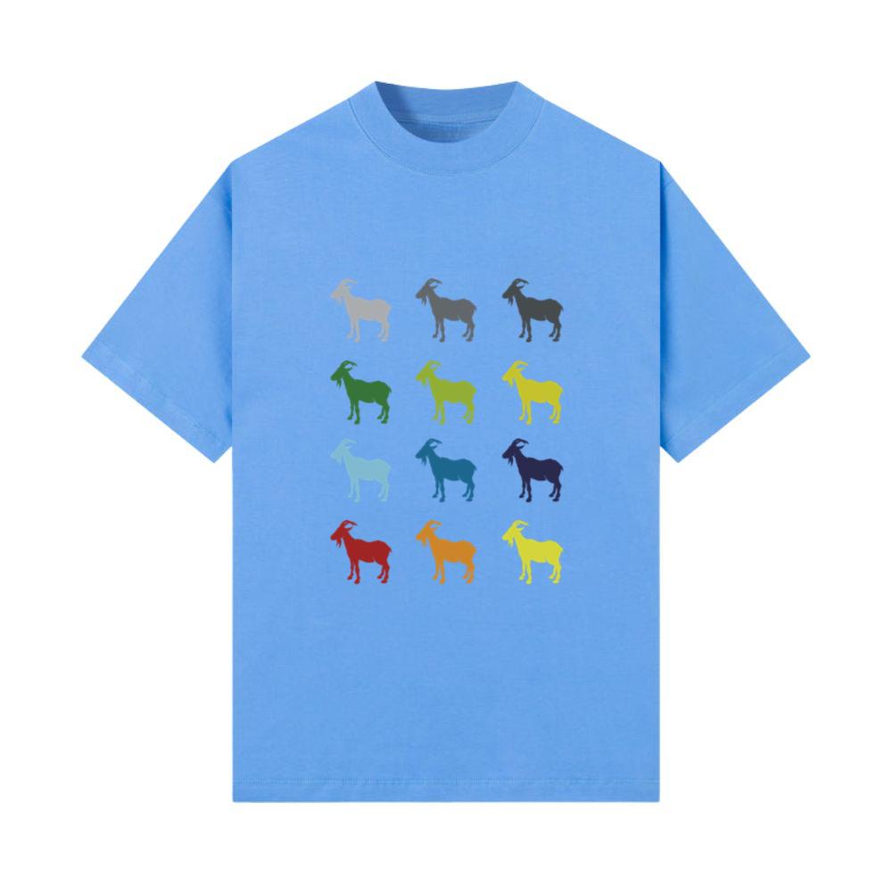 Neon Pop Art Retro Goat Animal Gift Idea T-Shirt