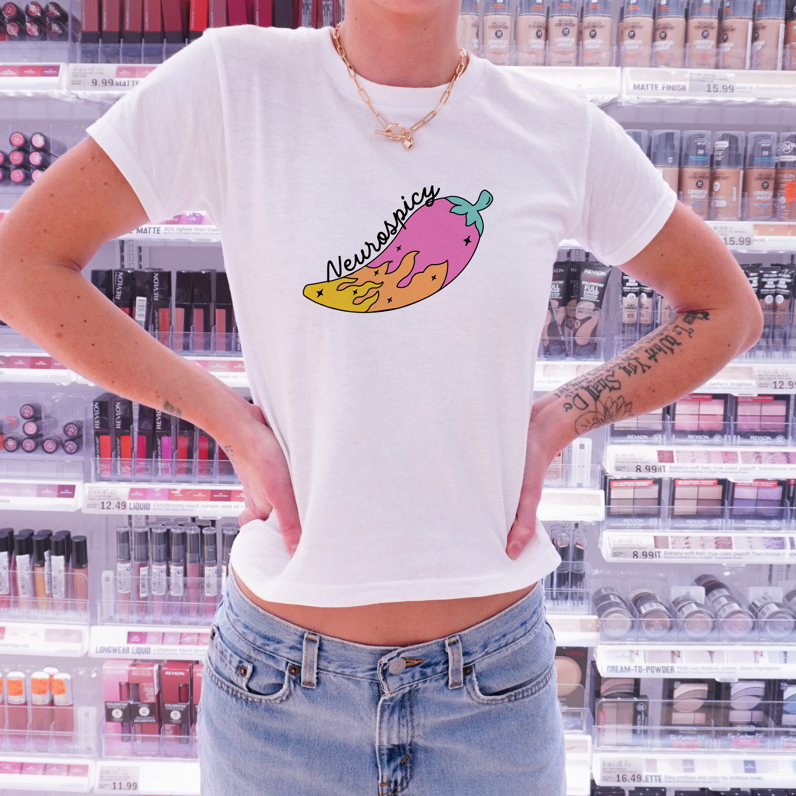 Neurospicy retro baby tee - Image 2