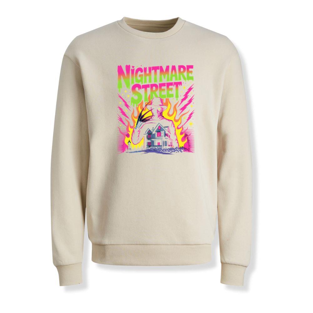 Nightmare Street Haunted House Horror Graphic Sweatshirt - Image 2
