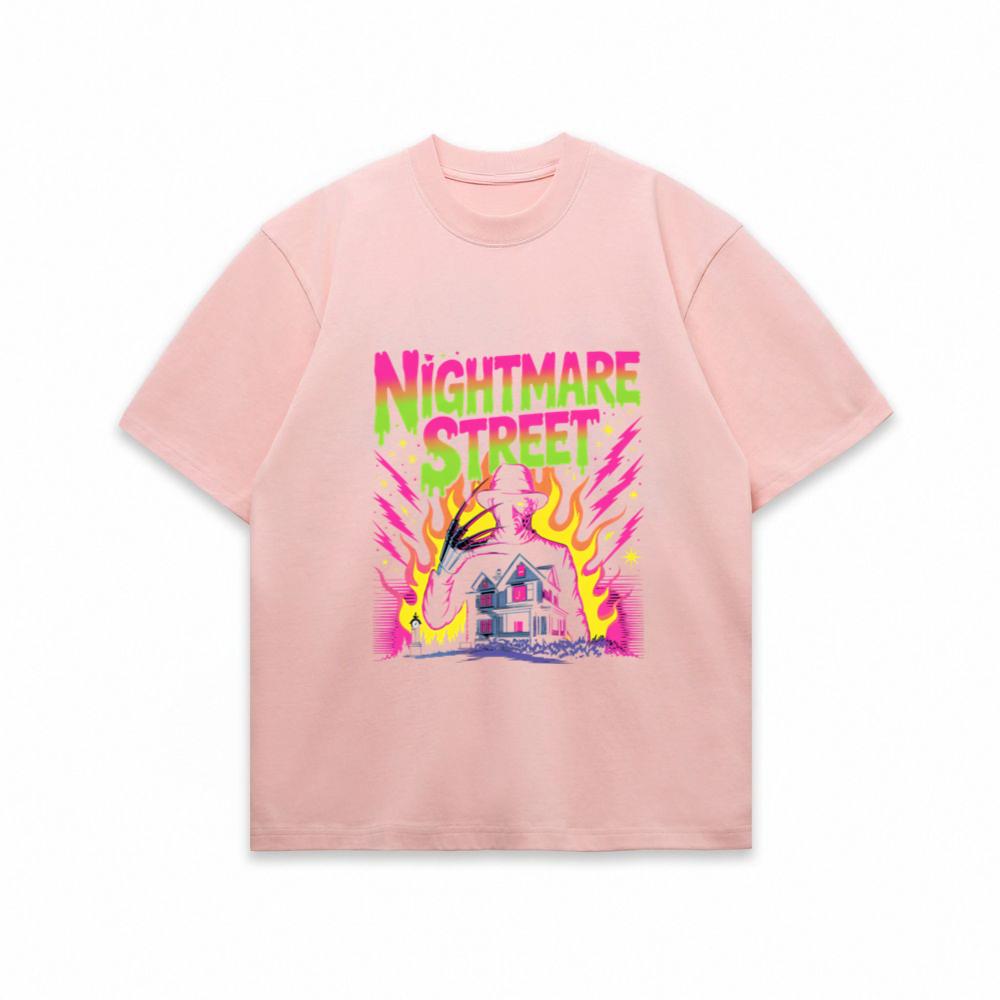 Nightmare Street Haunted House Horror Graphic T-Shirt