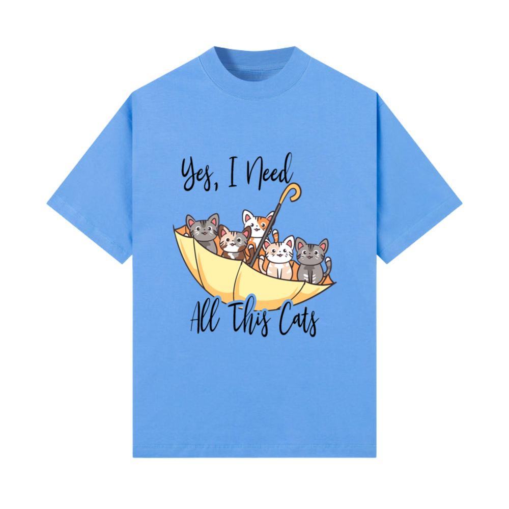 nny Upside Down Umbrella Filled With Cats - Animal T-Shirt