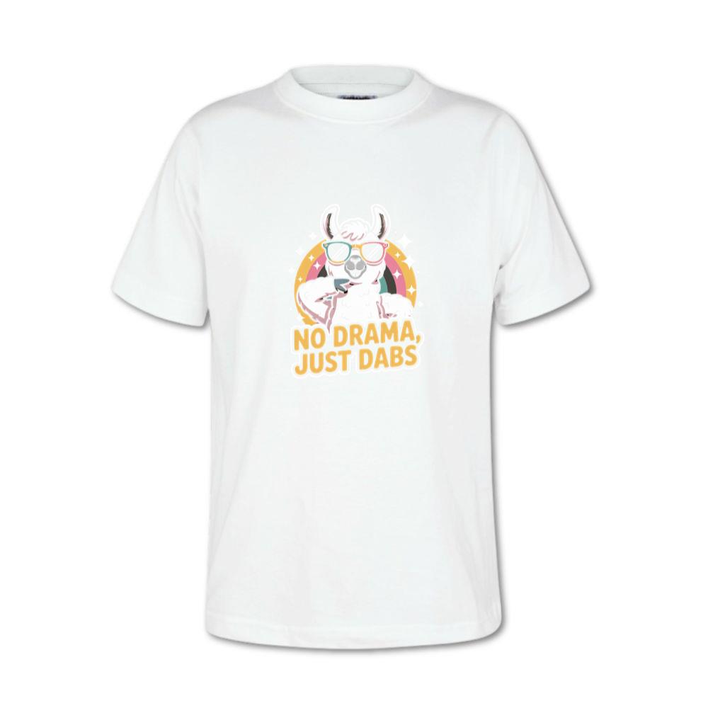 No Drama Just Dabs Cool Llama Design T-Shirt