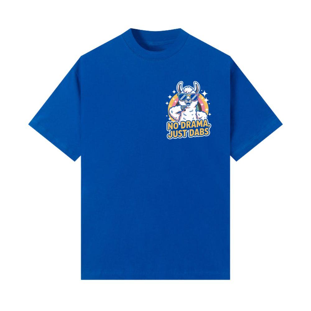 No Drama Just Dabs Cool Llama Design T-Shirt