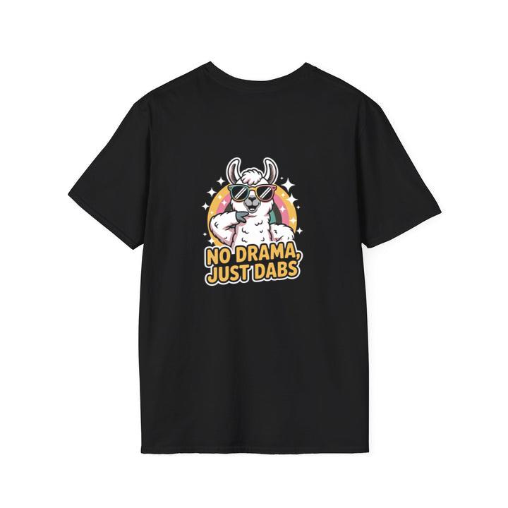 No Drama Just Dabs Cool Llama Design T-Shirt