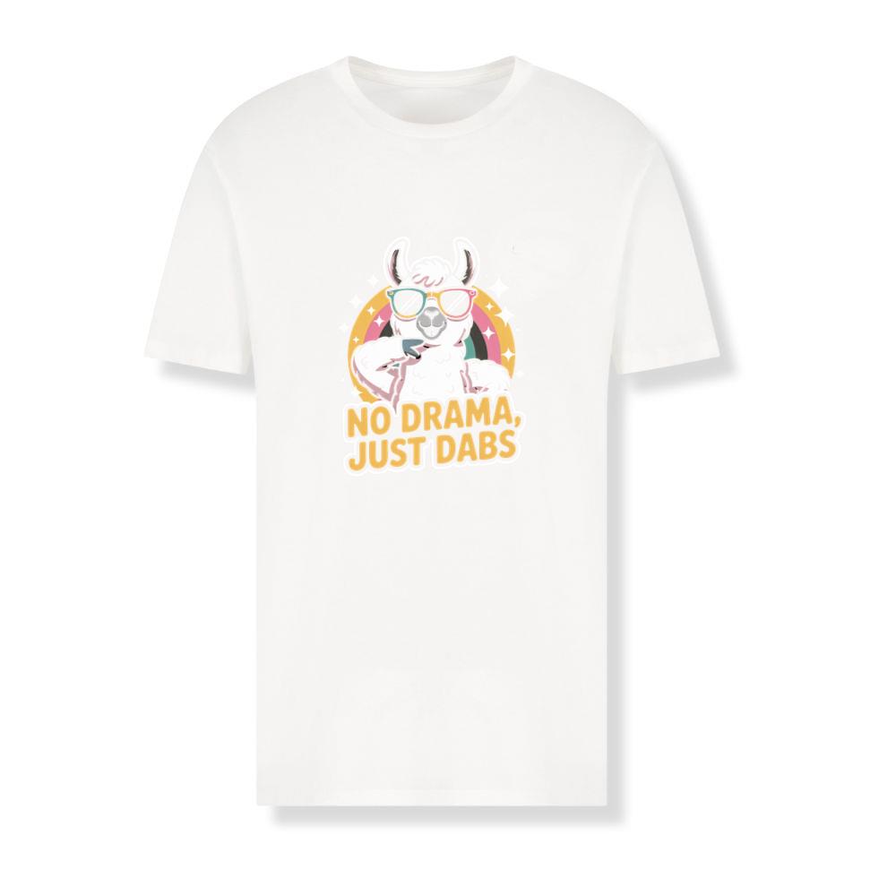 No Drama Just Dabs Cool Llama Design T-Shirts