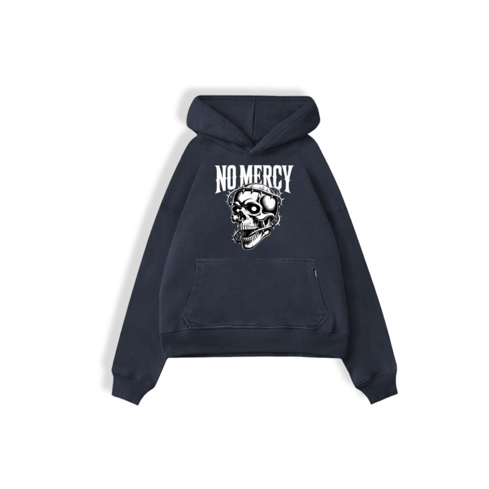 No Mercy Skull Warrior Graphic Hoodie - Image 2