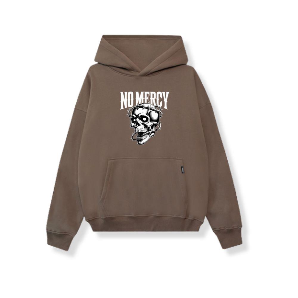 No Mercy Skull Warrior Graphic Hoodie - Image 2
