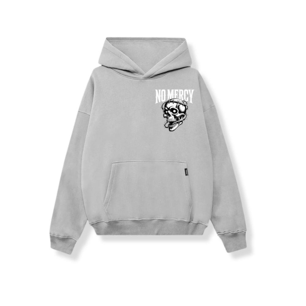 No Mercy Skull Warrior Graphic Hoodie