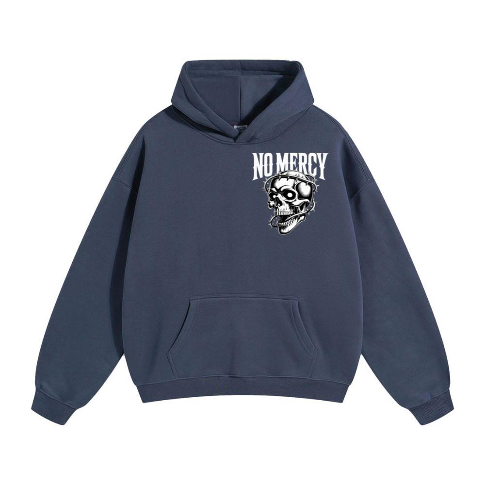 No Mercy Skull Warrior Graphic Hoodie