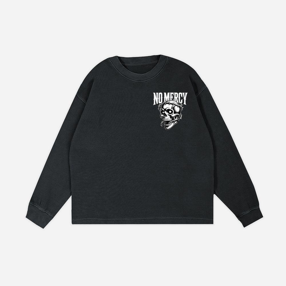 No Mercy Skull Warrior Graphic Sweatshirt