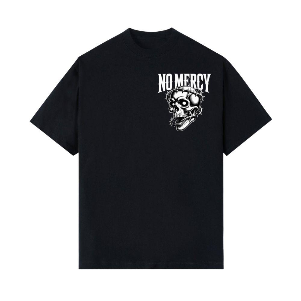 No Mercy Skull Warrior Graphic T-Shirt
